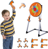 Contixo Kids Foam Axe Throwing Set with 4 Axes, 3 Darts, Bristle Target by Contixo