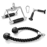 3-Piece Cable Machine Attachment Set for Home Gym