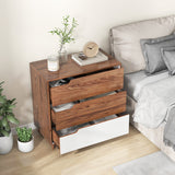 Rustic Farmhouse Wooden Storage Dresser for Bedroom Living Room-Brown