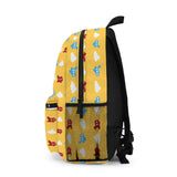 Kids Airplanes Yellow Backpack