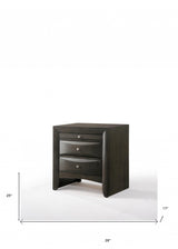 26" Rectangular Two Drawers With Solid Wood Top