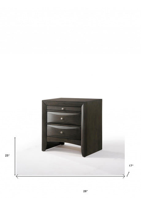 26" Rectangular Two Drawers With Solid Wood Top