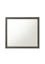 35" Rectangle Wall Mounted Accent Mirror With Frame