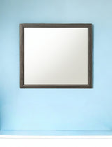 35" Rectangle Wall Mounted Accent Mirror With Frame