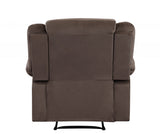 40" Contemporary Brown Fabric Chair