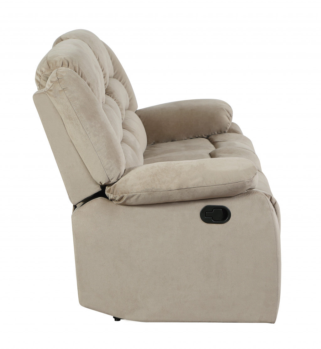 40" Contemporary Beige Fabric Chair