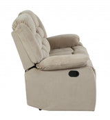 40" Contemporary Beige Fabric Chair