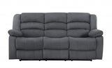 40" Contemporary Grey Fabric Sofa