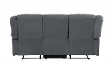 40" Contemporary Grey Fabric Sofa