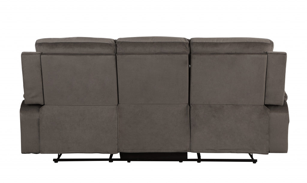 40" Modern Brown Fabric Sofa