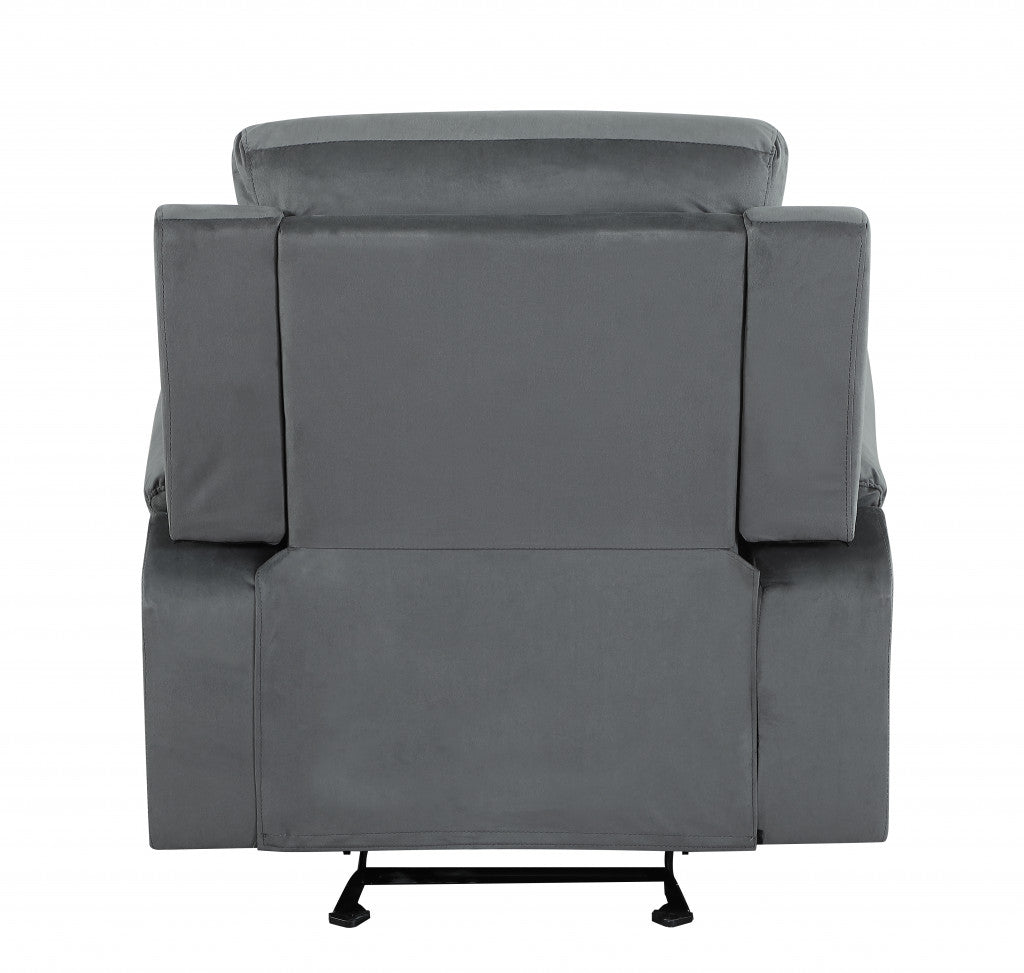 40" Modern Grey Fabric Chair