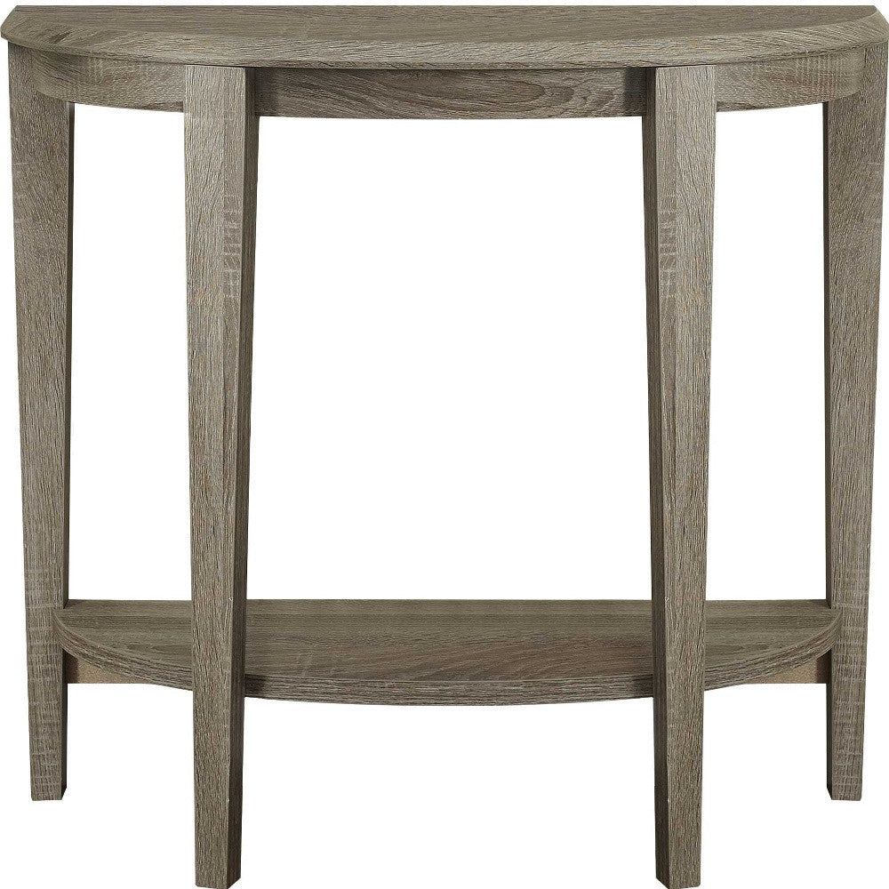 33" Deep Taupe End Table With Shelf