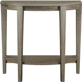 33" Deep Taupe End Table With Shelf