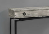 43" Brown And Black Cross Leg Console Table