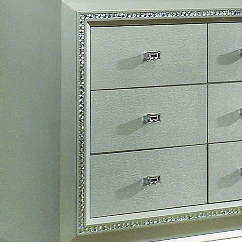 18" Champagne Solid Wood Double Dresser