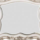 44" White Novelty Solid Wood Framed Dresser Mirror