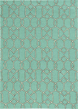 7' X 10' Green Moroccan Indoor Outdoor Area Rug