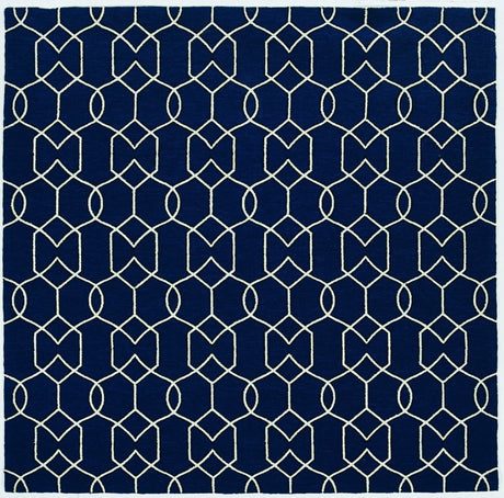 7' X 10' Blue Moroccan Indoor Outdoor Area Rug