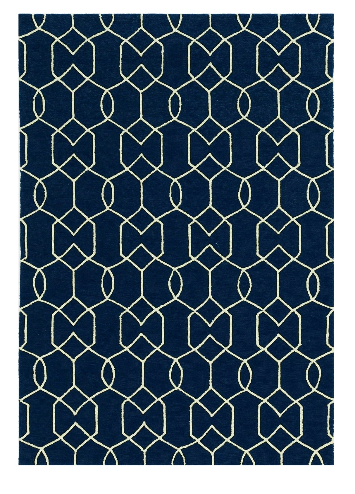 7' X 10' Blue Moroccan Indoor Outdoor Area Rug