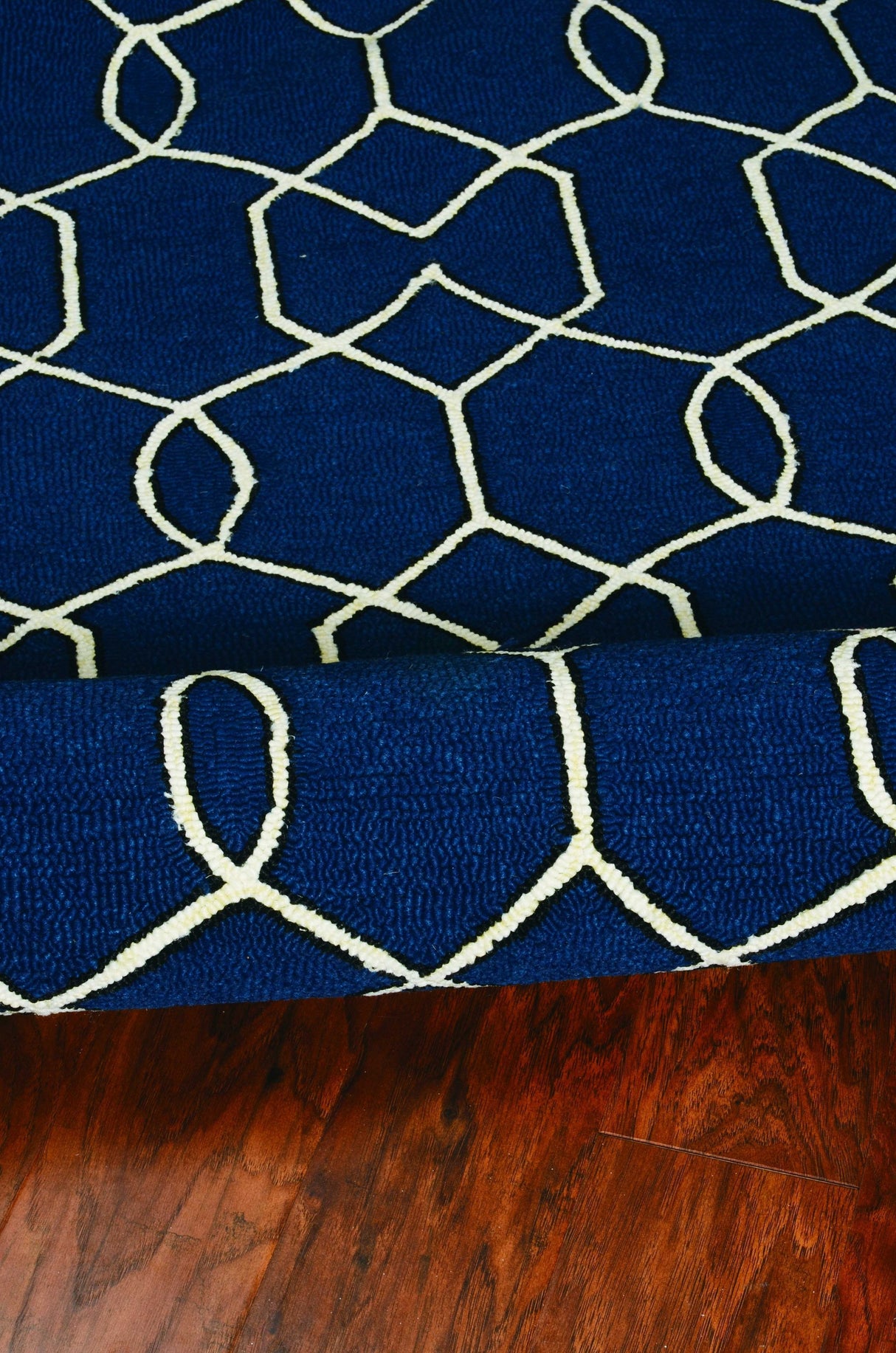 7' X 10' Blue Moroccan Indoor Outdoor Area Rug