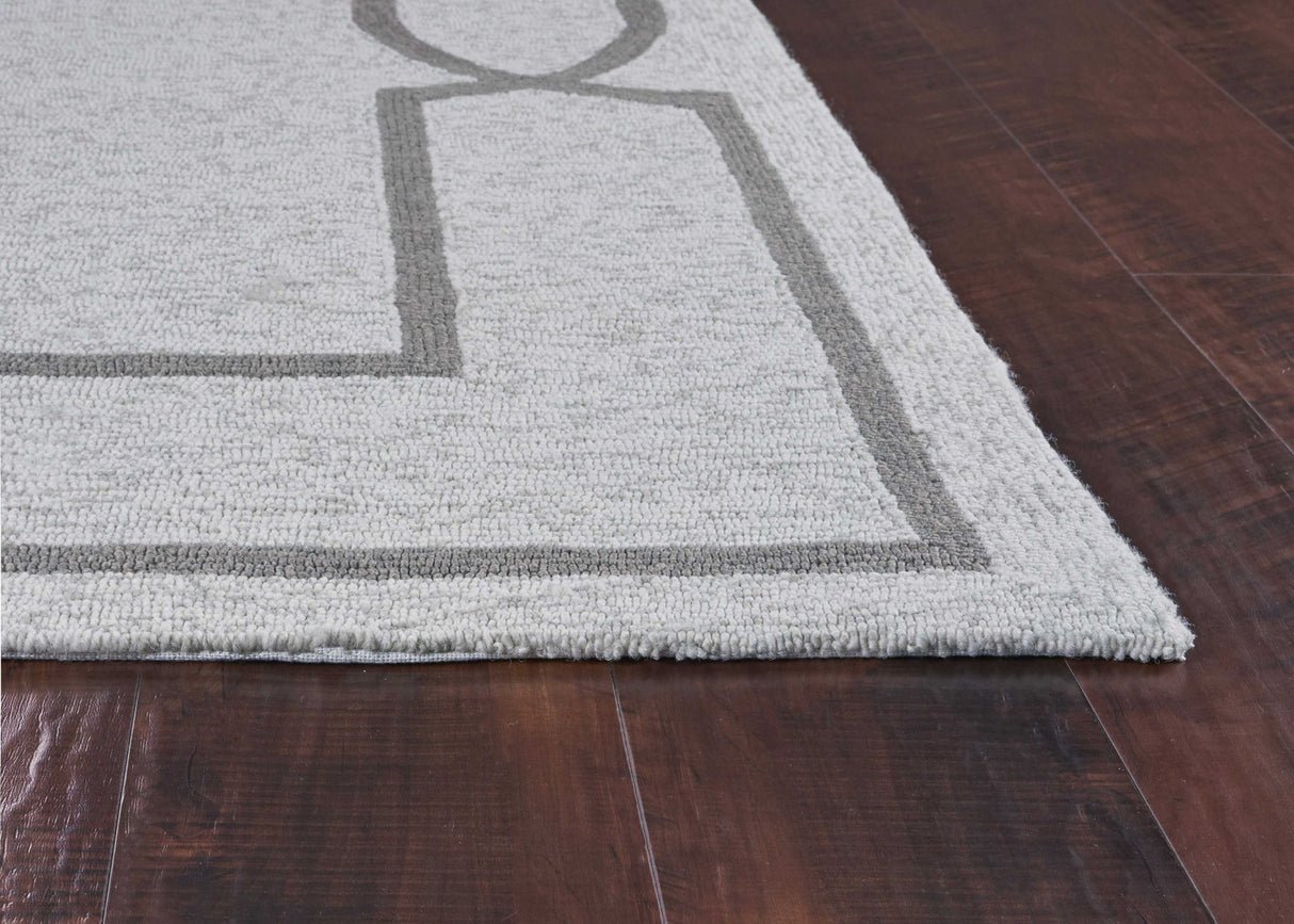 5' X 7' Ivory Indoor Outdoor Area Rug