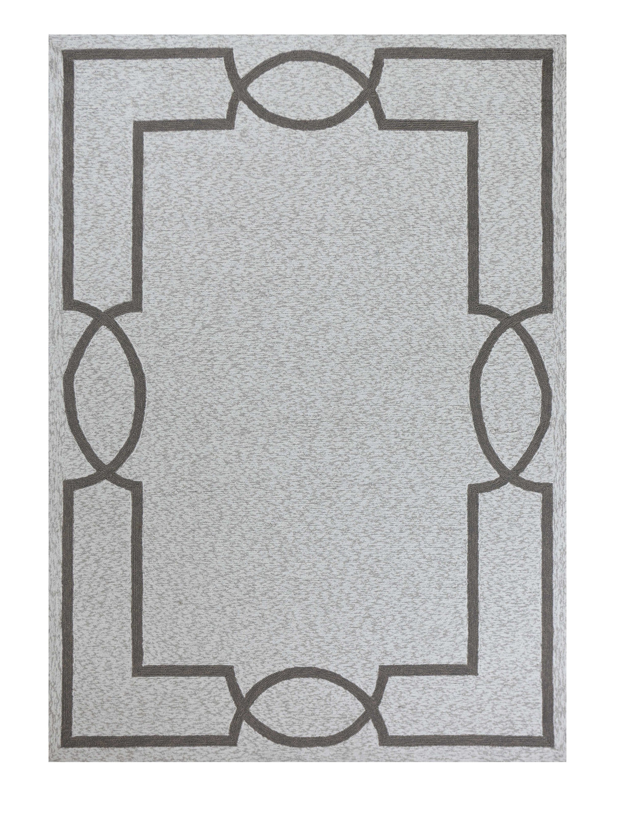 5' X 7' Ivory Indoor Outdoor Area Rug