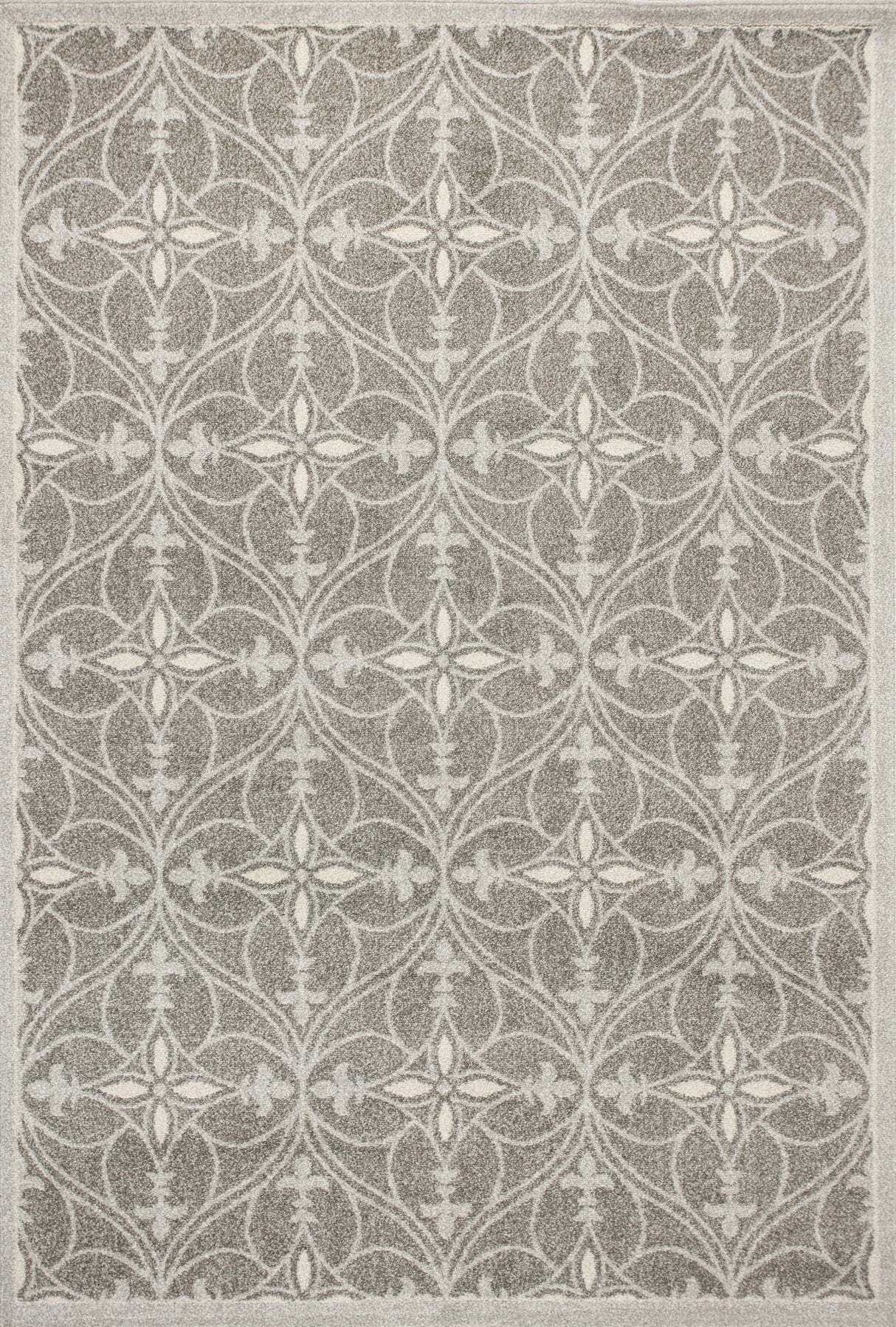 5' X 8' Gray Moroccan Indoor Outdoor Area Rug