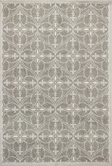 5' X 8' Gray Moroccan Indoor Outdoor Area Rug