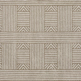 7' X 9' Beige and Ivory Geometric Indoor Outdoor Area Rug