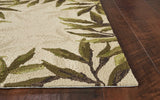 3' X 5' Sand Floral Handmade Indoor Outdoor Area Rug