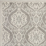 5' X 8' Silver Moroccan Indoor Outdoor Area Rug