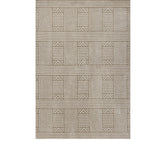 7' X 9' Beige and Ivory Geometric Indoor Outdoor Area Rug