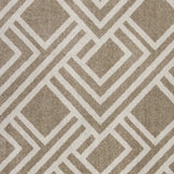 8' X 11' Beige Geometric Indoor Outdoor Area Rug