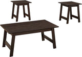 Set of Three 36" Espresso Coffee Table