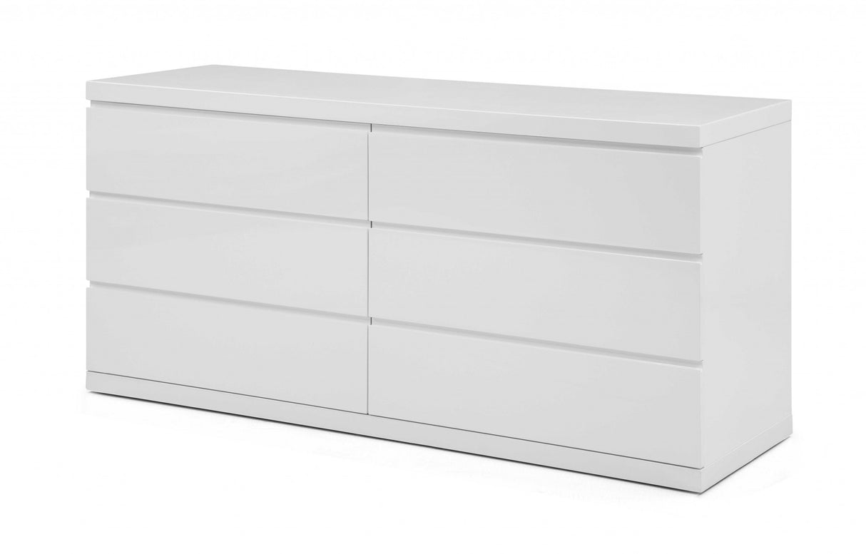 63 X 20 X 30 White Double Dresser