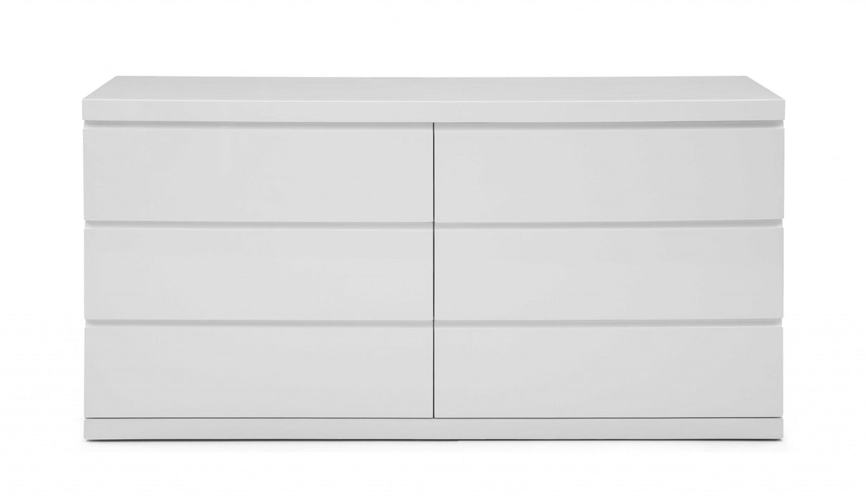 63 X 20 X 30 White Double Dresser