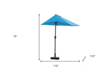 9" Aqua Outdoor Side Wall Umbrella