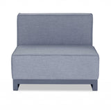 35" Gray and TPU Coating Metal Outdoor Modular with Gray Cushion