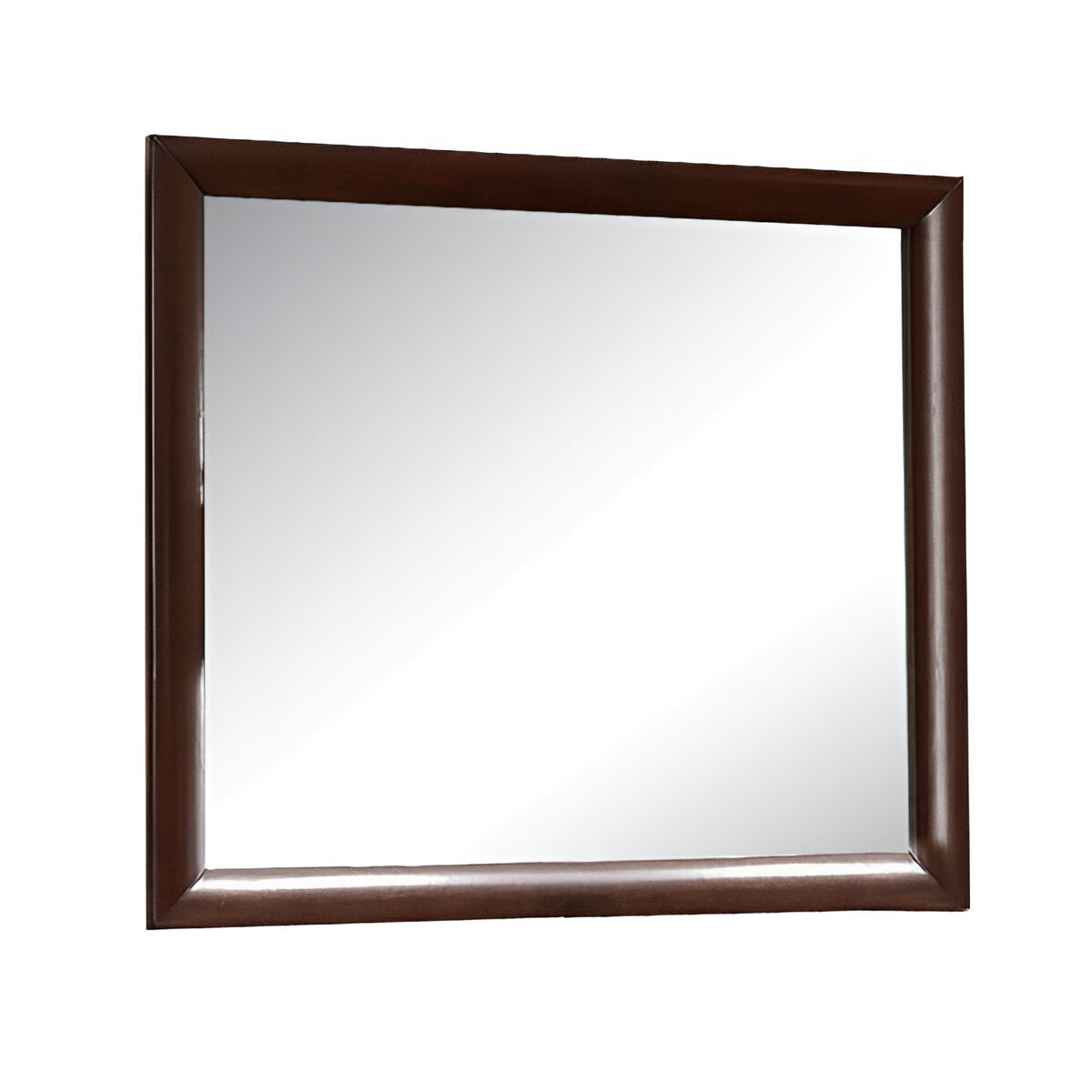 35" Espresso Framed Dresser Mirror