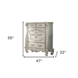 47" White Solid Wood Standard Chest
