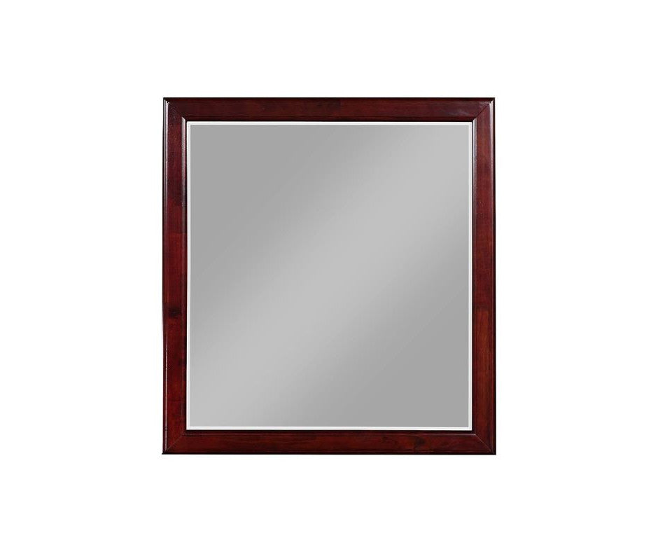 38" Dark Brown Framed Dresser Mirror