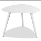 14" White Aluminum End Table