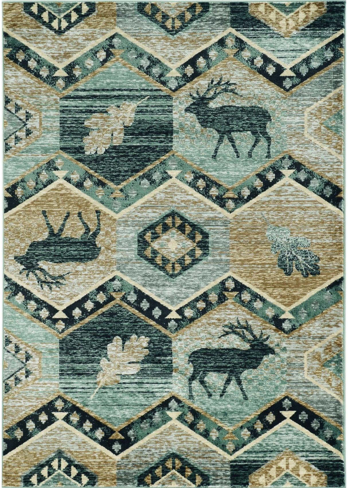 8' X 10' Seafoam Lodge Area Rug