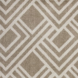 8' X 11' Beige Geometric Indoor Outdoor Area Rug