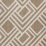 8' X 11' Beige Geometric Indoor Outdoor Area Rug