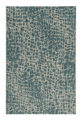 3' X 5' Teal Blue Abstract Indoor Outdoor Area Rug