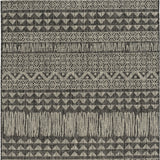 3' X 4' Charcoal Southwestern Indoor Outdoor Area Rug