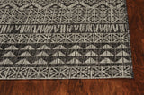 3' X 4' Charcoal Southwestern Indoor Outdoor Area Rug