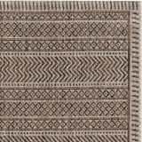 5' X 8' Brown Southwestern Indoor Outdoor Area Rug