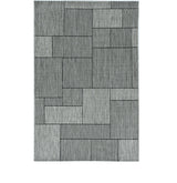 3' X 5' Gray Abstract Indoor Outdoor Area Rug